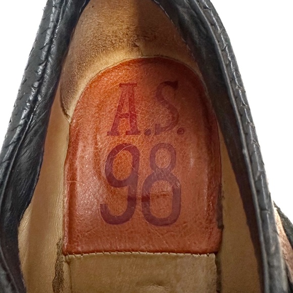 A.S. 98 | Strappy Leather Heeled Low Booties Size‎ 37 - Picture 12 of 14